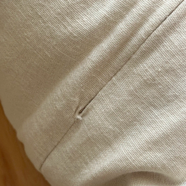 復古刺繡縮褶棉麻連身包屁衣 image 1 of 0