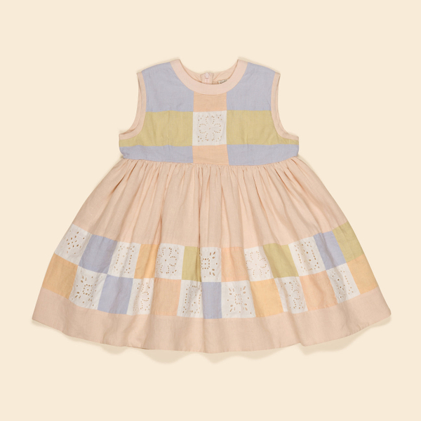 Wendy Patchwork Dress - Pastels image 1 of 0