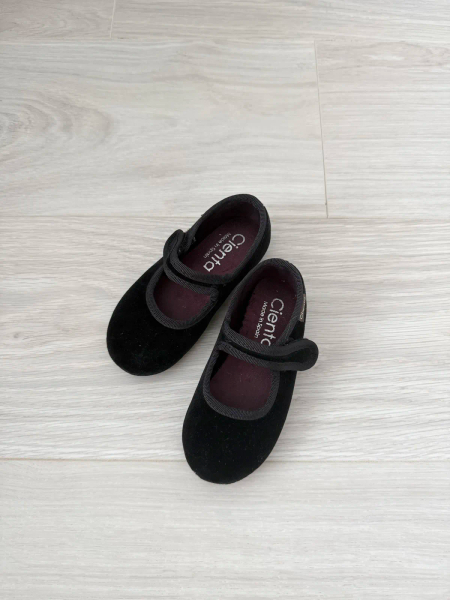 Cienta VELOUR VELCRO ONE STRAP BALLET SHOES black  image 1 of 0