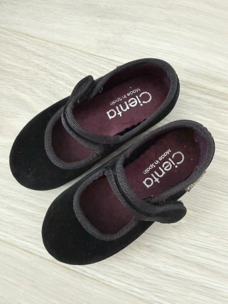 Cienta VELOUR VELCRO ONE STRAP BALLET SHOES black  image 1 of 0