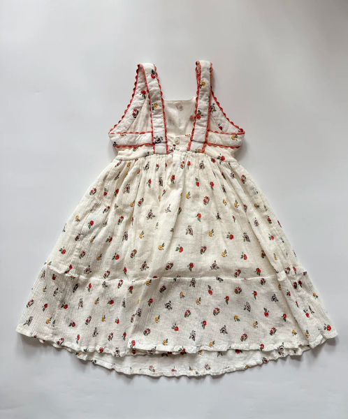 ECRU COTTON CREPE DRESS image 1 of 0