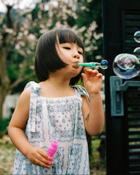 藍色花紋繫帶連身褲 image 1 of 0
