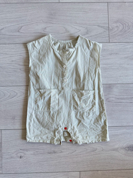 淺綠條紋連身衣 image 1 of 0