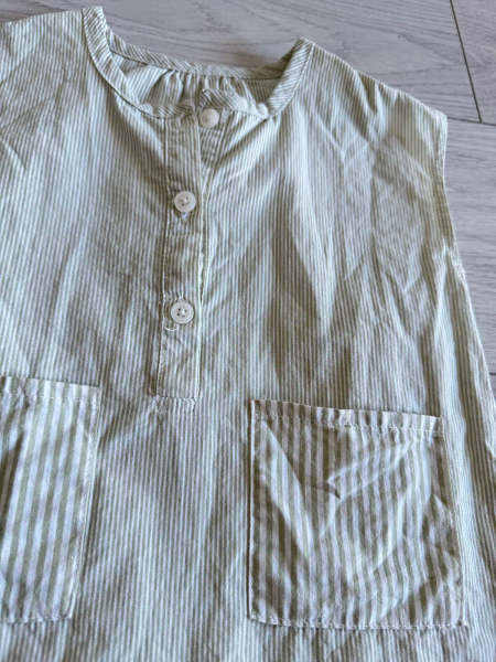 淺綠條紋連身衣 image 1 of 0