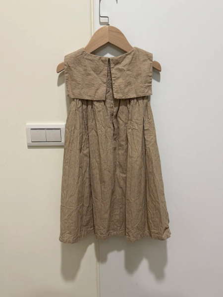 復古風領片無袖洋裝 image 1 of 0