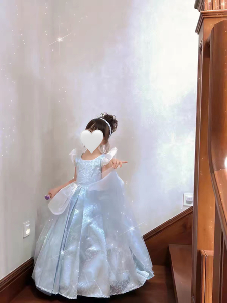 手工訂製公主裙 + 髮箍 - Princess Cinderella image 1 of 0