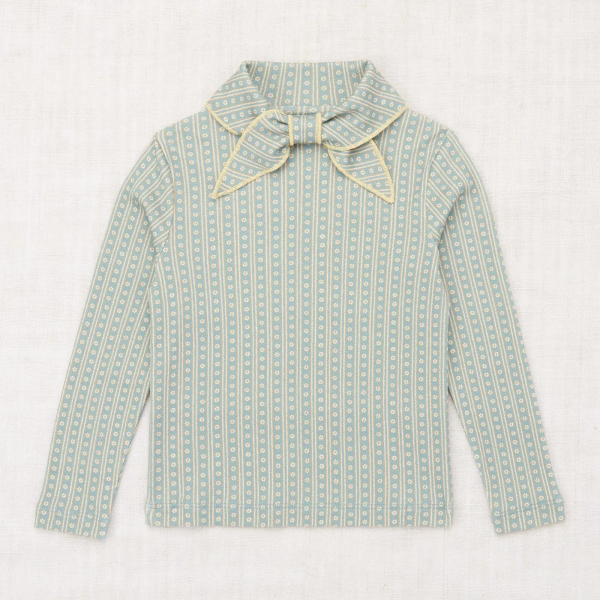 AW25小花領結匹馬棉上衣Scout Top - Overcast Little House Floral image 1 of 0