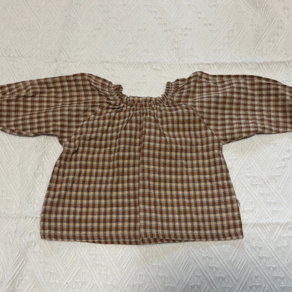 Aosta格紋上衣咖 image 1 of 0