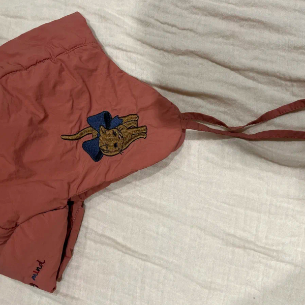 粉色瑪麗貓刺繡防風保暖帽 image 1 of 0