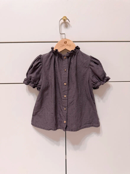Valentina Tunic 公主袖亞麻上衣 image 1 of 0