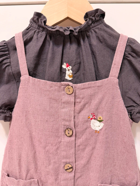 Valentina Tunic 公主袖亞麻上衣 image 1 of 0