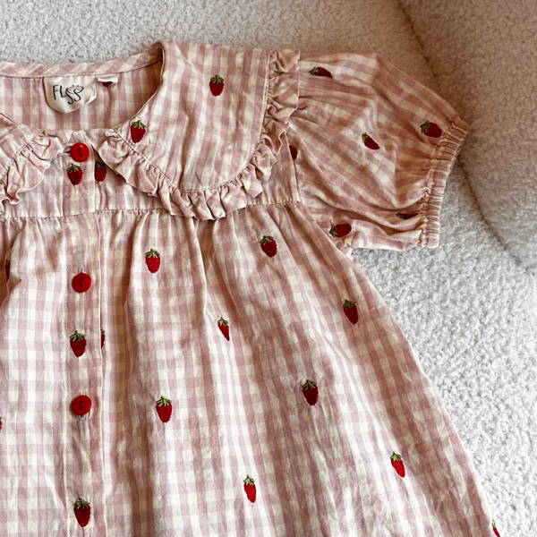 Dolly SS Dress Pink Berry Gingham image 1 of 0