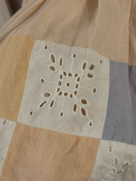 拼布風無袖亞麻洋裝(或交換2-3y) image 1 of 0