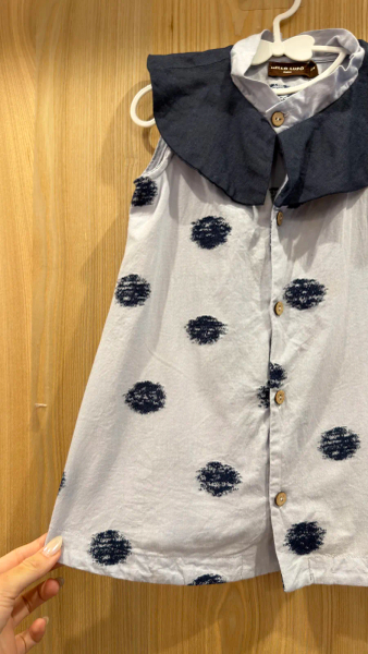 藍色波點洋裝 image 1 of 0