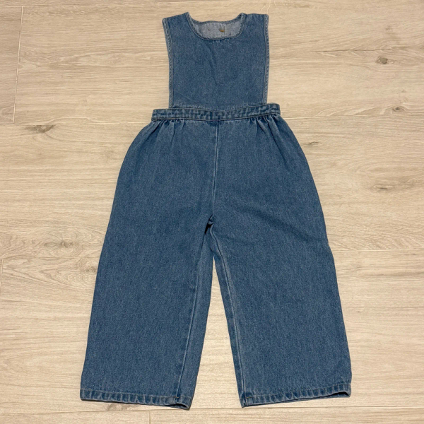 牛仔吊帶連身褲 image 1 of 0