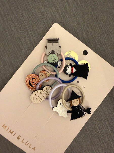 萬聖節主題可愛造型髮圈組 image 1 of 0