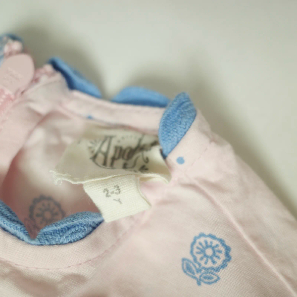 粉色碎花刺繡連身褲 image 1 of 0