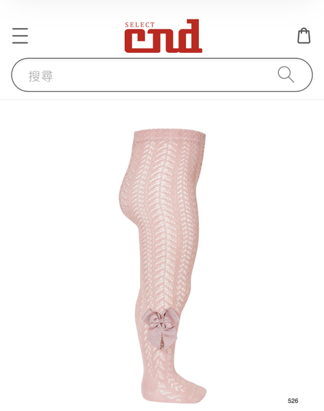 Condor鏤空雕花蝴蝶結褲襪 image 1 of 0