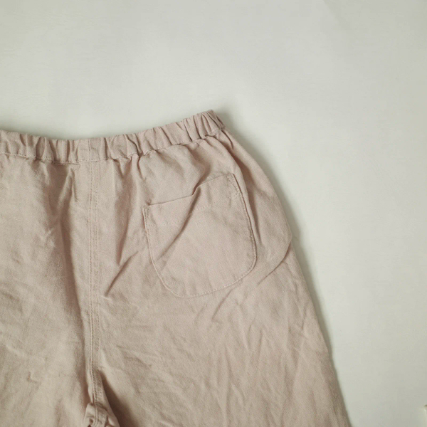 棉麻鬆緊長褲 image 1 of 0