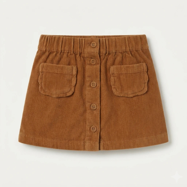Skirt Poches Fleurs Macadamia image 1 of 0