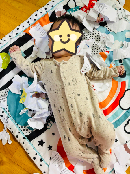 嬰幼兒純棉長袖腳套連身衣三件組 image 1 of 0