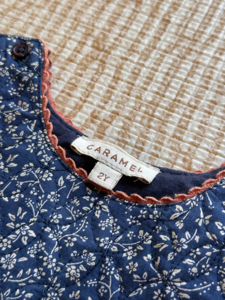 非本人請勿下單 Colima baby cotton dress | navy blue image 1 of 0