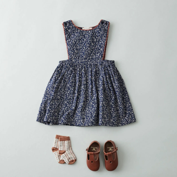 非本人請勿下單 Colima baby cotton dress | navy blue image 1 of 0