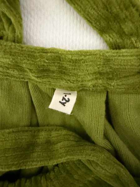 草綠色燈芯絨細肩帶上衣 image 1 of 0