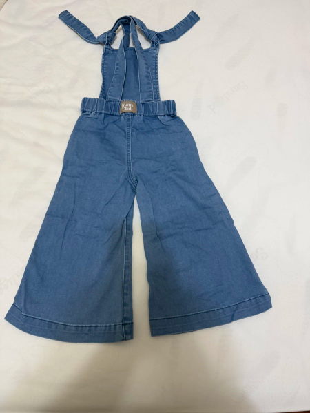 藍色牛仔吊帶褲 image 1 of 0
