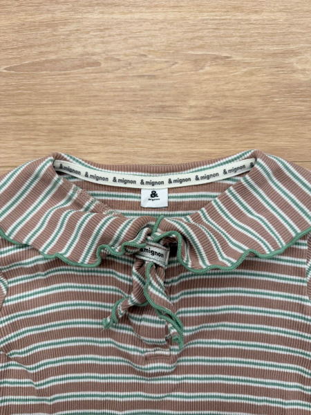 &mignon領結條紋上衣 image 1 of 0