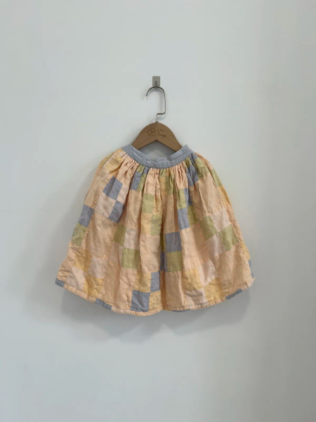 Wendy Patchwork Midi Skirt - Pastels (EXCLUSIVE) image 1 of 0