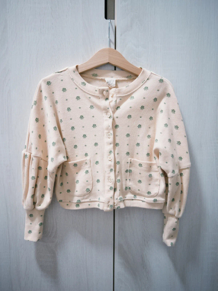 SIMONA JERSEY CARDIGAN - MEADOW CALICO image 1 of 0