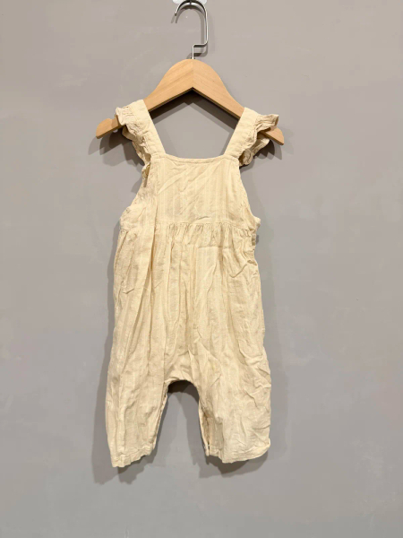 荷葉邊吊帶刺繡連身衣 image 1 of 0