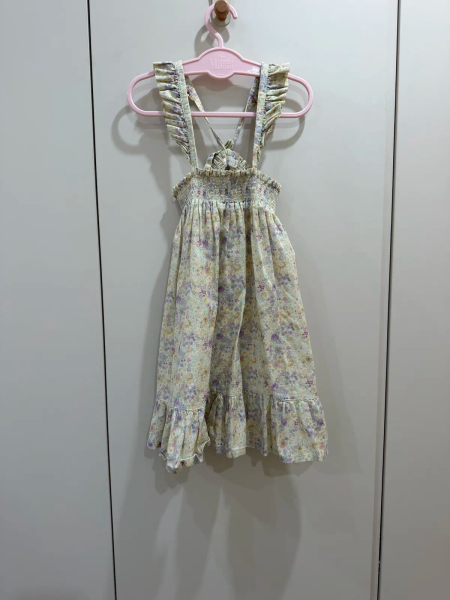 淡紫花卉吊帶洋裝 image 1 of 0