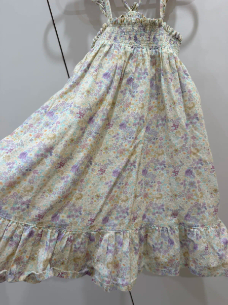淡紫花卉吊帶洋裝 image 1 of 0