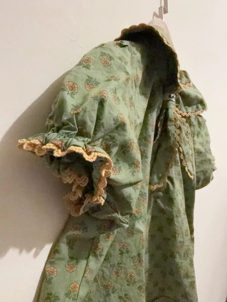 復古碎花翻領短袖套裝 image 1 of 0