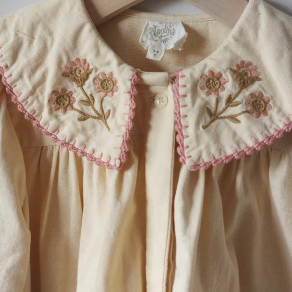 CARLOTTA EMBROIDERED BLOUSE - CASHEW image 1 of 0