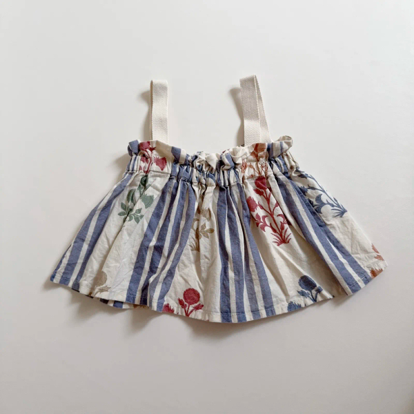 Top SHORT STRAPS - Stripes & Flowers image 1 of 0