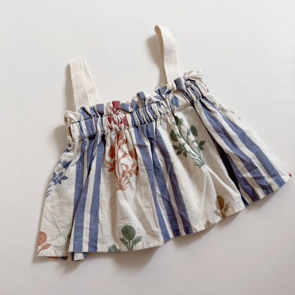 Top SHORT STRAPS - Stripes & Flowers image 1 of 0