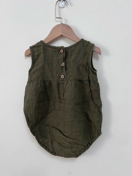 狐狸刺繡無袖連身包屁衣 image 1 of 0