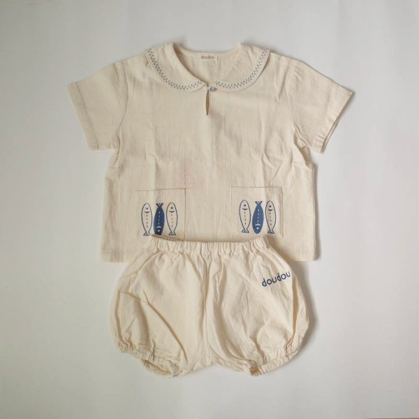 小魚刺繡套裝 image 1 of 0