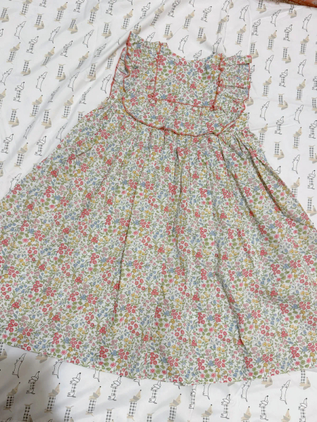 碎花荷葉邊無袖洋裝 image 1 of 0