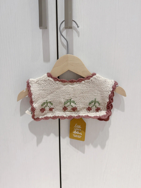 Cherry Hand-knitted Sailor Collar 4-6Y image 1 of 0