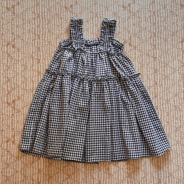 黑白細格紋洋裝 image 1 of 0