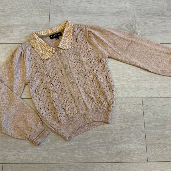 精緻刺繡領口針織衫 image 1 of 0