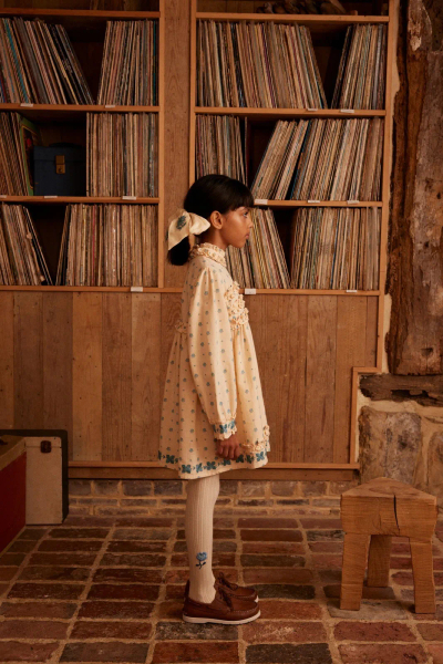 Pernille Dress in Meadow Calico Cashew image 1 of 0