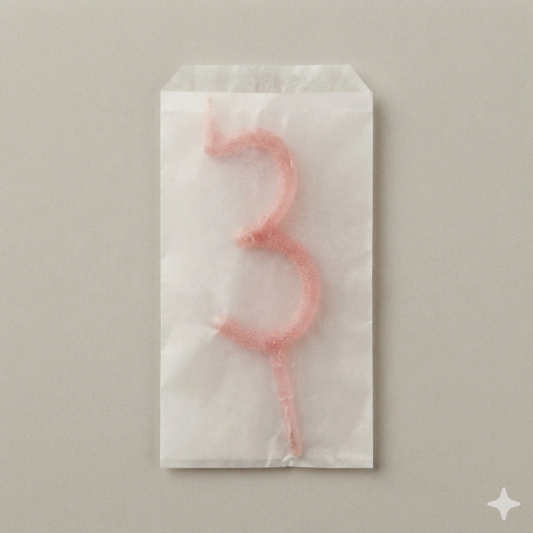 3歲生日蠟燭 image 1 of 0