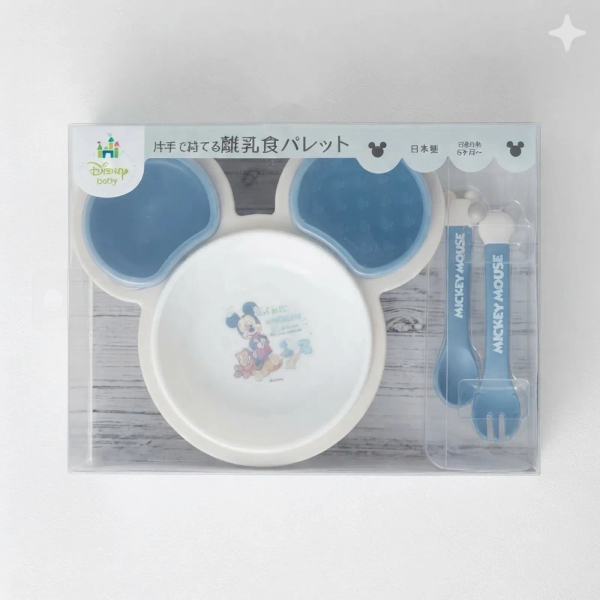 米奇造型嬰兒副食品餐盤餐具組 image 1 of 0