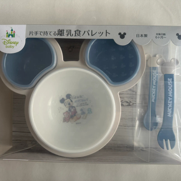 米奇造型嬰兒副食品餐盤餐具組 image 1 of 0