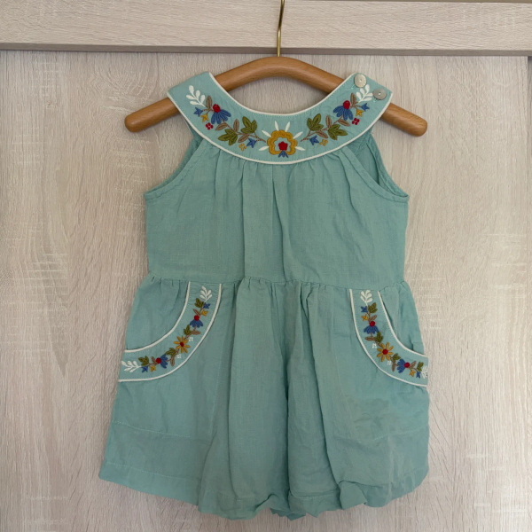 刺繡連身褲 image 1 of 0